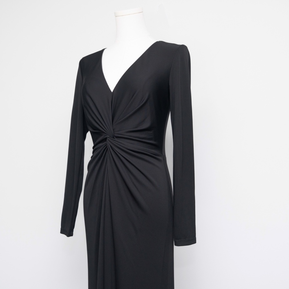 Lauren Ralph Lauren -  Nadira Twist-Front Jersey‎ Stretchy Gown - Picture 10 of 13